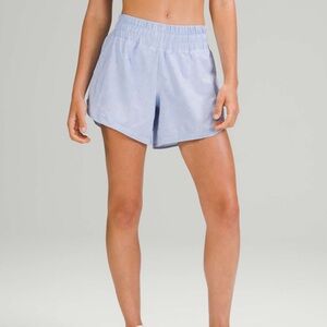 Lululemon Track That Mid-Rise Lined Short 5"
Gravel Dust Blue Linen Multi